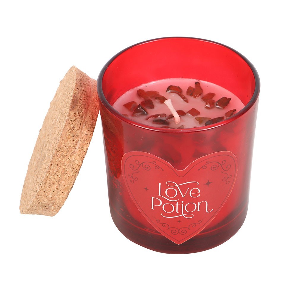 Something Different - Love Potion Raspberry Crystal Chip Duftkerze - Rot